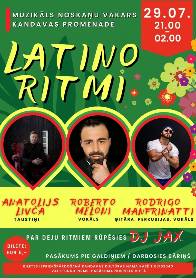 Latino noskaņu vakars ar dziedātāju Roberto Meloni