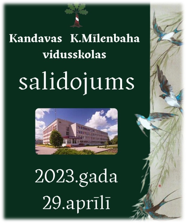 Aicinām uz Kandavas K.Mīlenbaha vidusskolas salidojumu