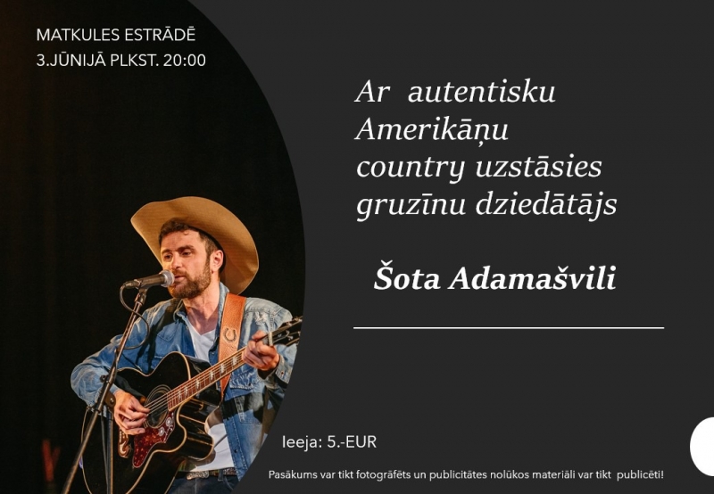 Gruzīnu dziedātāja Šota Adamašvili koncerts