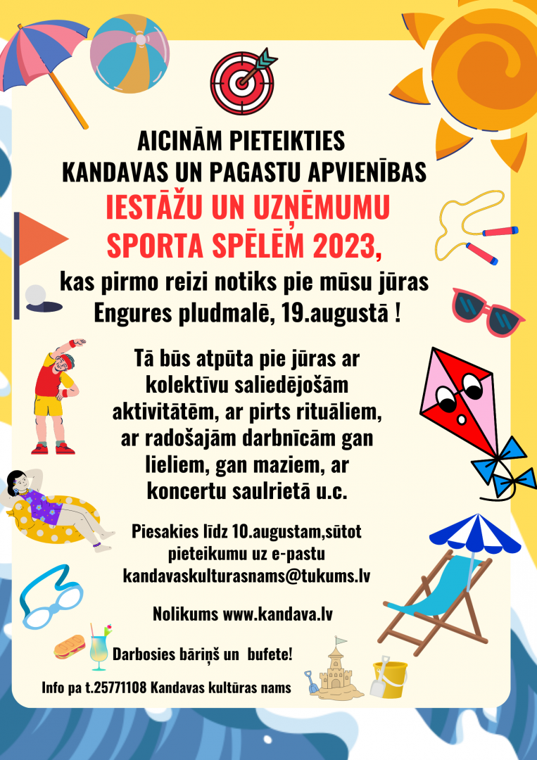 Kandavas un pagastu apvienības iestāžu un uzņēmumu sporta spēles