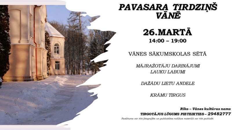 Pavasara tirdziņš Vānē