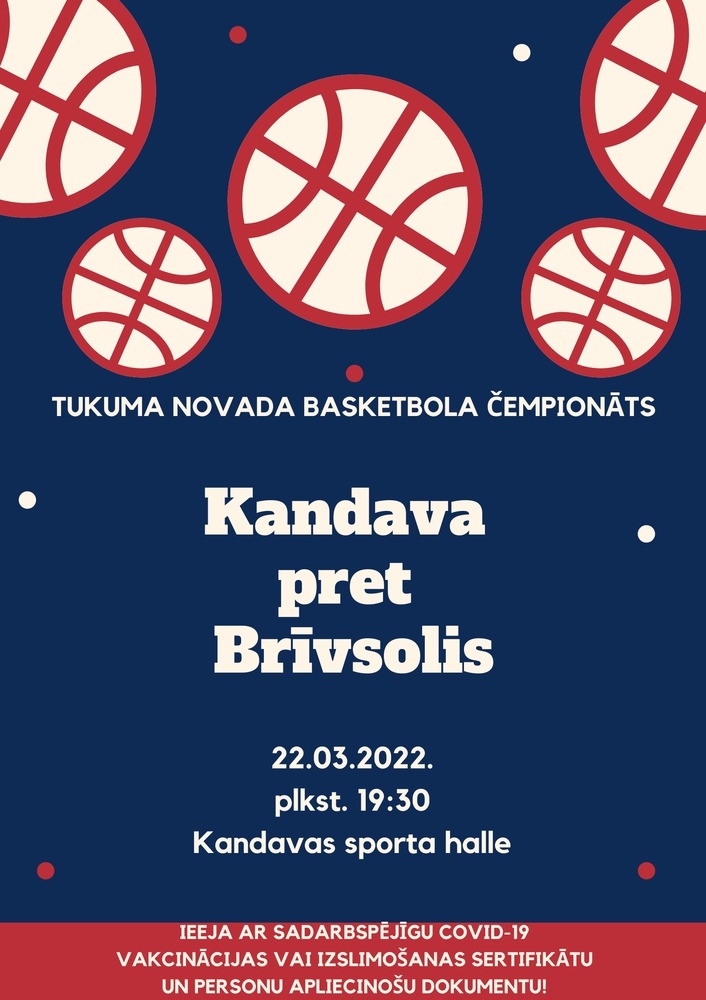 Tukuma novada čempionāts basketbolā: Kandava pret Brīvsolis