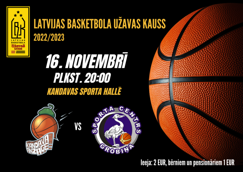 Užavas kauss: Kandava/ Anzāģe - BK Grobiņa