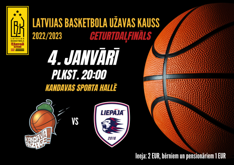 Užavas kauss: Kandava/ Anzāģe - BK Liepāja
