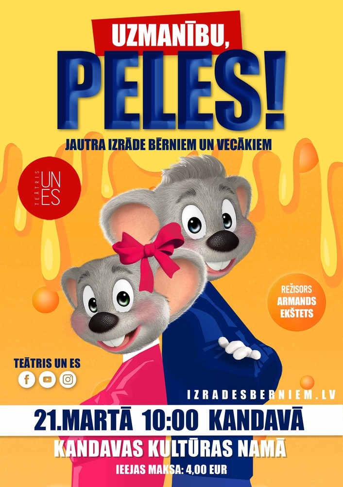 Izrāde bērniem "Uzmanību ,peles!"