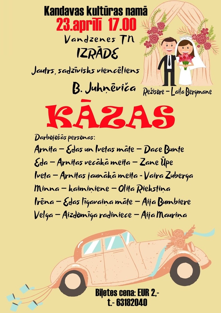 Vandzenes tautas nama izrāde "Kāzas"