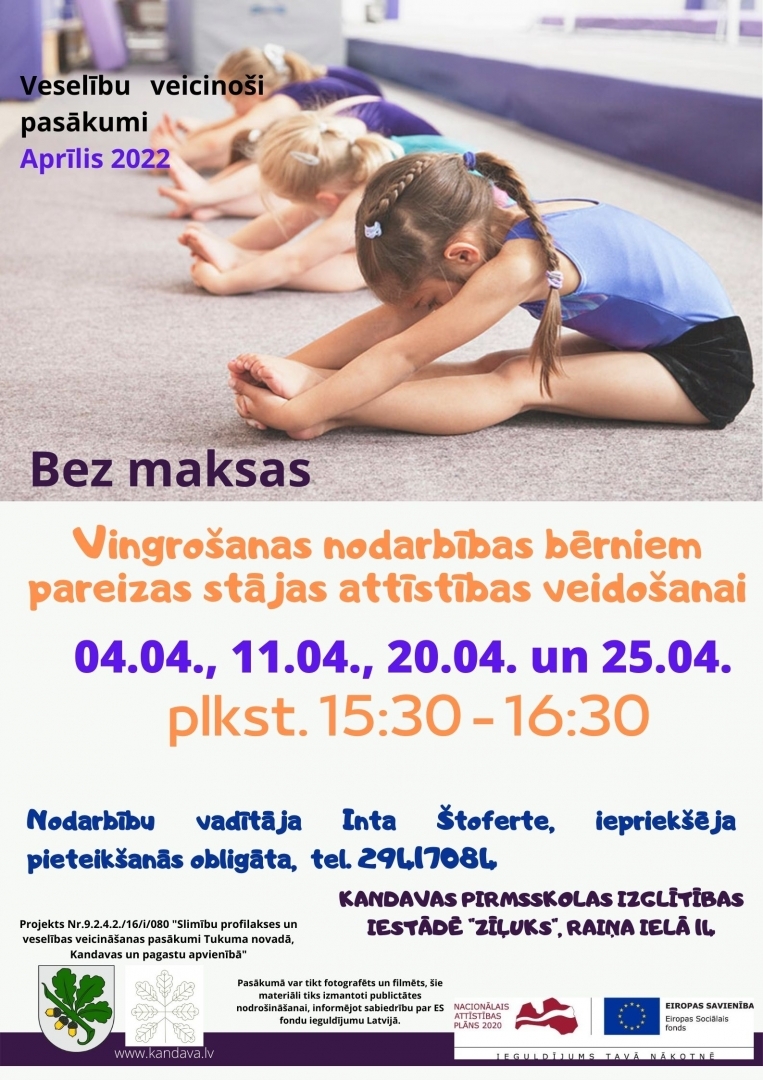 Slimību profilakses un veselības veicināšanas pasākumi Kandavas un pagastu apvienības teritorijā