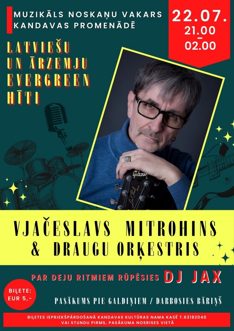 Noskaņu vakars ar grupu „Vjačeslavs Mitrohins un draugu orķestris”