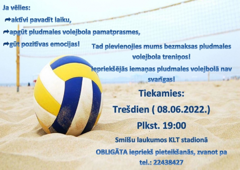 Volejbola treniņi Kandavā
