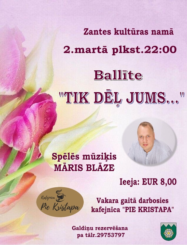 Balle „Tik dēļ jums” kopā ar mūziķi Māri Blāzi