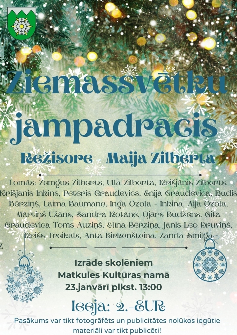 "Ziemassvētku jampadracis" - papildizrāde skolēniem
