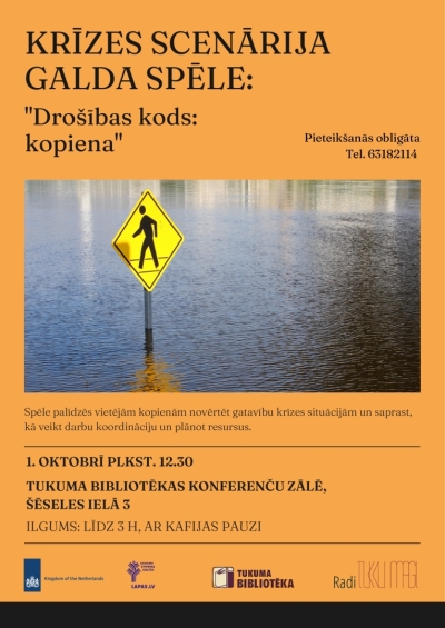 Krīzes scenārija galda spēle: "Drošības kods: kopiena"