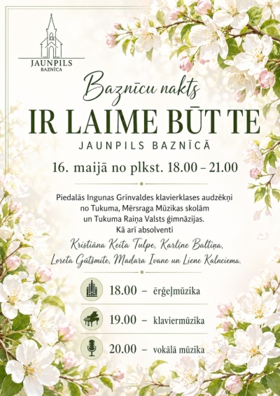 Baznīcu nakts Jaunpils baznīcā
