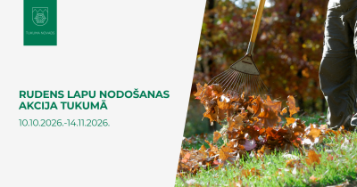 Rudens lapu nodošanas akcija Tukumā