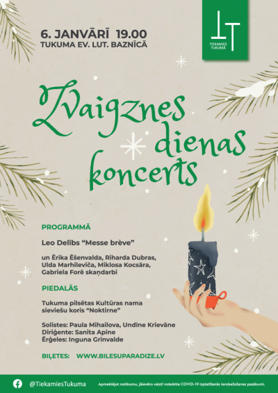 Zvaigznes dienas koncerta afiša