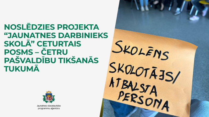 Noslēdzies projekta “Jaunatnes darbinieks skolā” ceturtais posms – četru pašvaldību tikšanās Tukumā