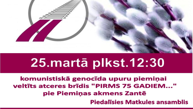 Komunistiskā genocīda upuru piemiņas diena Zantē