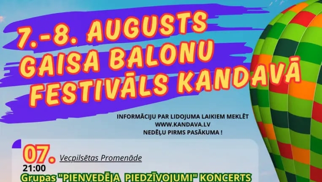 GAISA BALONU FESTIVĀLS KANDAVĀ