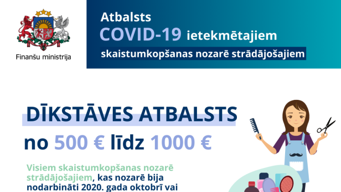 Skaistumkopšanas nozarē strādājošos aicina pieteikties atbalstam