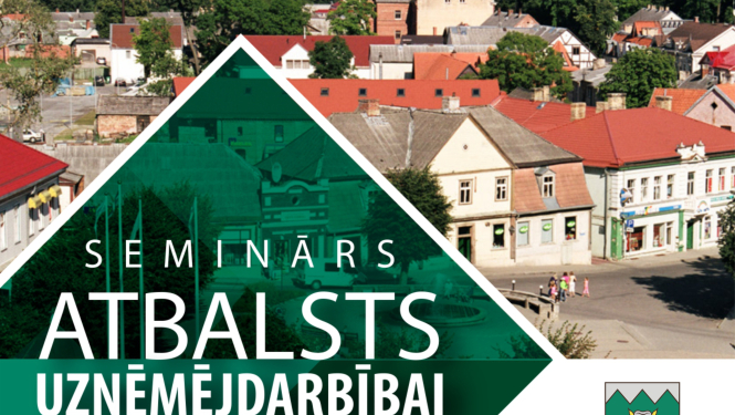 Aicinām uz semināru "Atbalsts uzņēmējdarbībai"