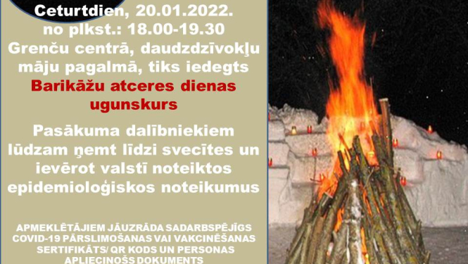 Barikāžu atceres dienas pasākums Grenčos
