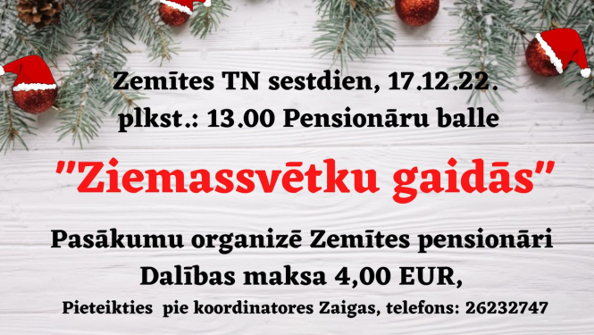 Senioru balle "Ziemassvētku gaidās"