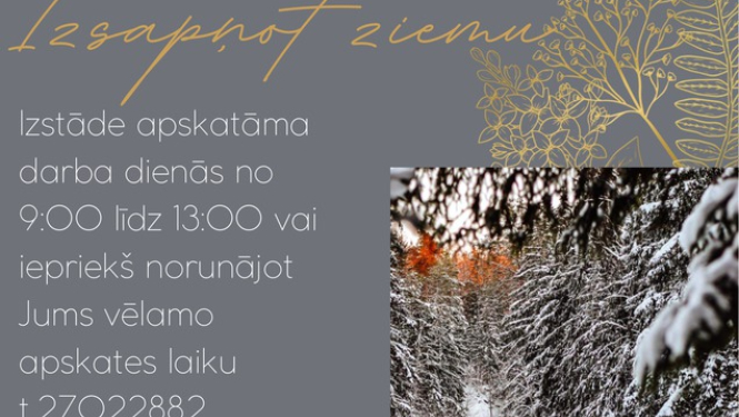 Foto izstāde „Izsapņot ziemu”