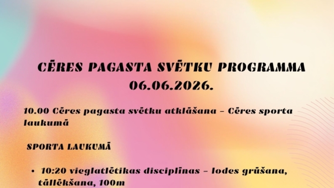 Cēres pagasta svētku programma