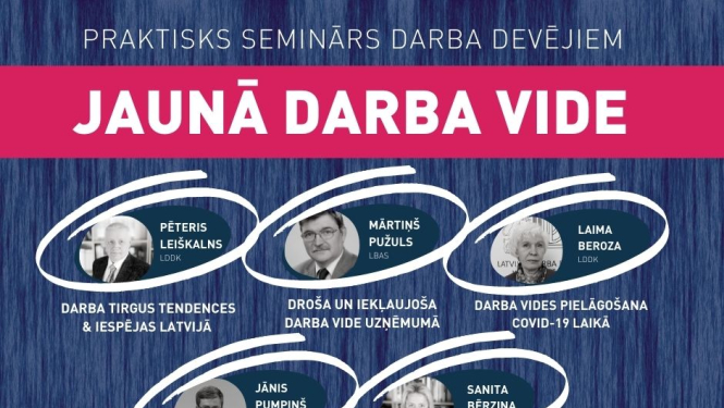 afiša seminārs Jaunā darba vide
