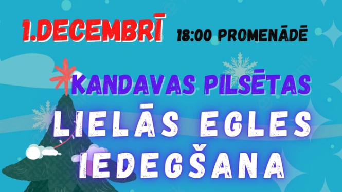 KANDAVAS PILSĒTAS LIELĀS EGLES IEDEGŠANA