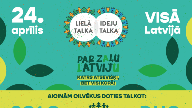 Šogad Lielajā talkā – katrs atsevišķi, bet visi kopā