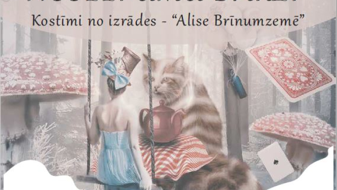 Madaras Botmanes radīto kostīmu izstāde “Septiņpadsmit noslēpumu dārzi” no izrādes “Alise Brīnumzemē”