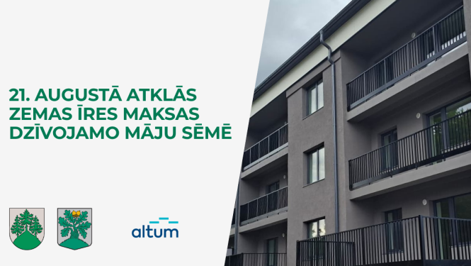 21. augustā atklās zemas īres maksas dzīvojamo māju Sēmē