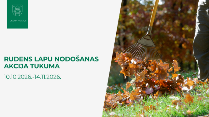 Rudens lapu nodošanas akcija Tukumā