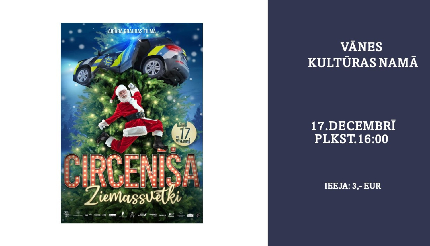 Kino "Circenīša Ziemassvētki"