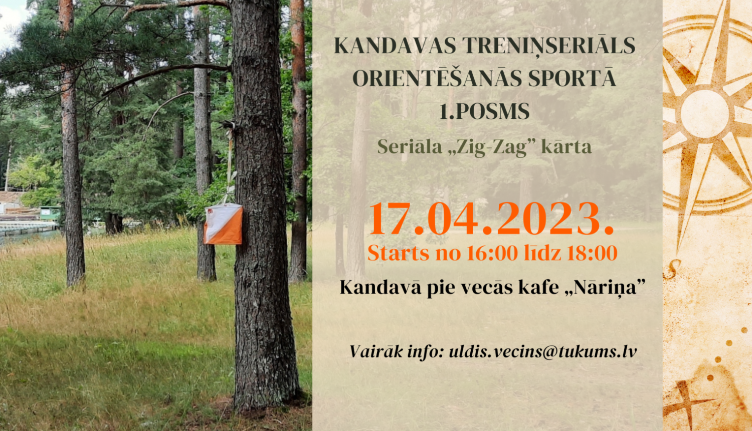 Kandavas treniņseriāls orientēšanās sportā 1.posms