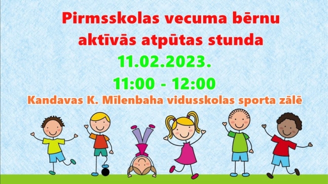 Pirmsskolas vecuma bērnu aktīvās atpūtas stunda