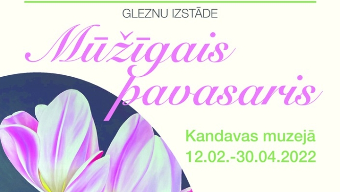 Ildzes Oses gleznu izstāde "Mūžīgais pavasaris" Kandavā