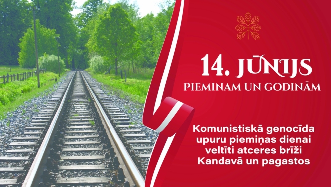 Komunistiskā genocīda upuru piemiņas dienas pasākumi Kandavā un pagastos