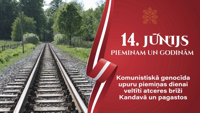 Komunistiskā genocīda upuru piemiņas dienas pasākumi Kandavā un pagastos