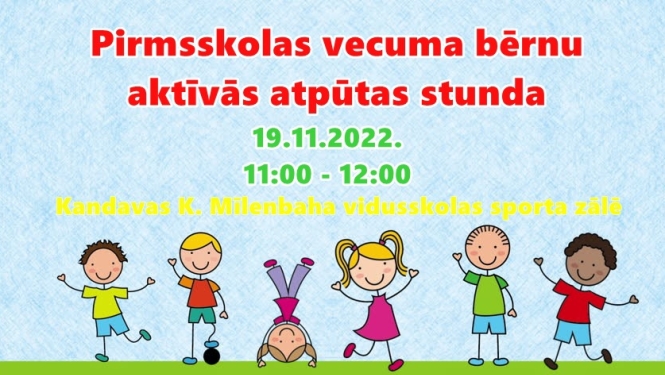 Pirmsskolas vecuma bērnu aktīvās atpūtas stunda