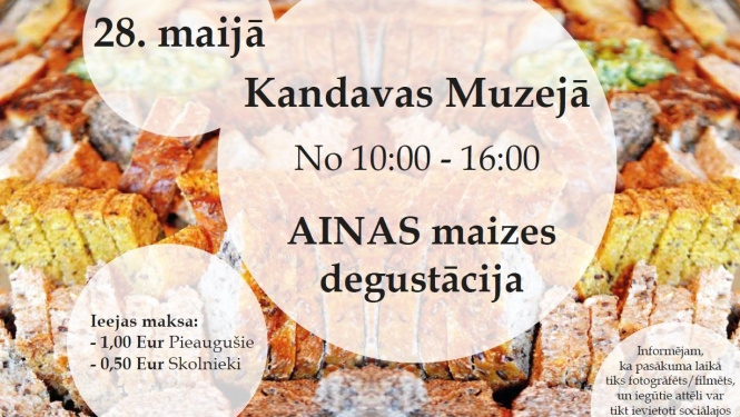 Maiznieces Ainas Šteinbergas maizes degustācija
