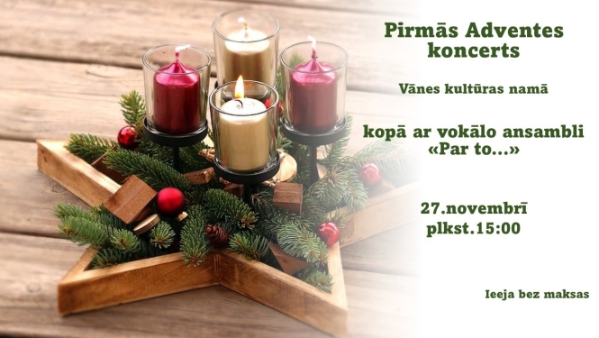 Pirmās Adventes koncerts Vānē