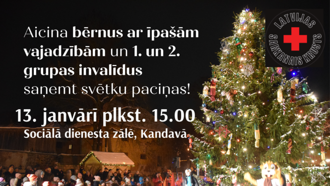 Svētku pasākums bērniem ar īpašām vajadzībām un 1. un 2. grupas invalīdiem Kandavā