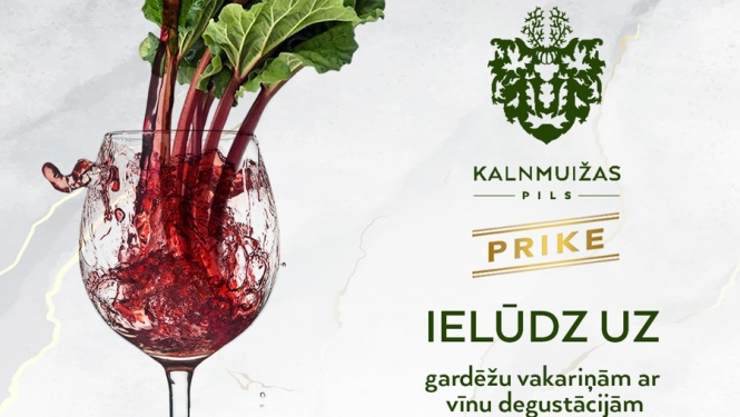 Gardēžu vakariņas Kalnmuižas pilī ar vīnu degustācijām