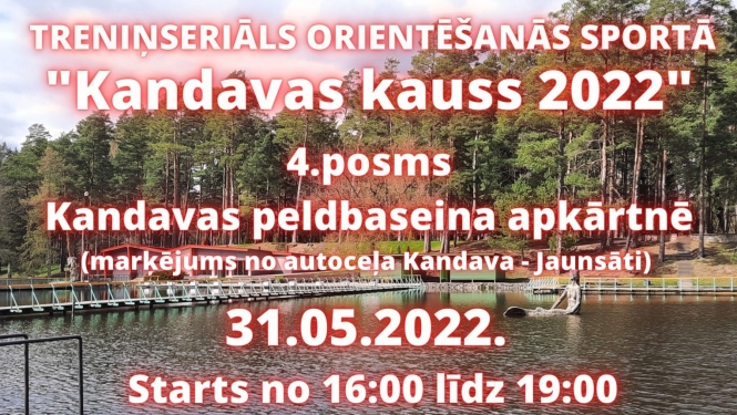 Treniņseriāls orientēšanās sportā "Kandavas kauss 2022" 4.posms