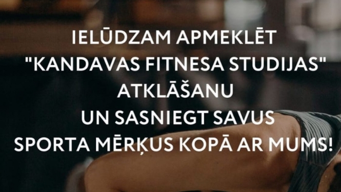 Kandavas Fitnesa studijas atklāšana