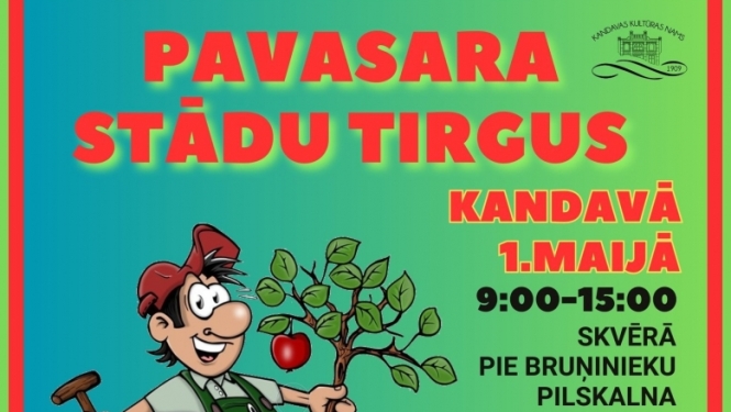 Pavasara stādu tirgus Kandavā