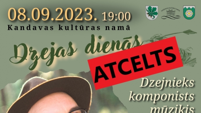 Pasākums atcelts!