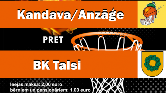 Ramirent Nacionālā basketbola līga: Kandava/Anzāģe - BK Talsi